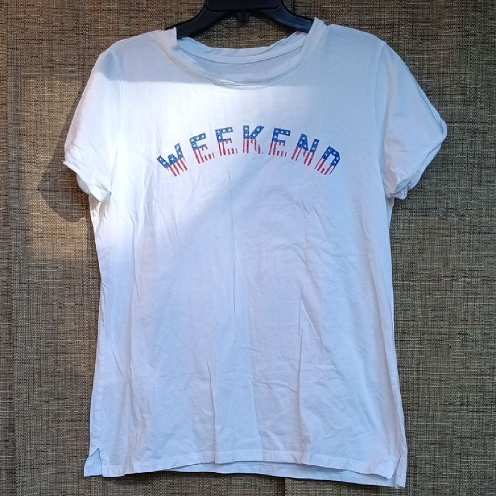 St. John's Bay Classic White Cotton T-Shirt